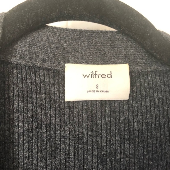 Wilfred Hariette Grey Ribbed button-down Body-hugging Dress—Merino Wool - Picture 12 of 14